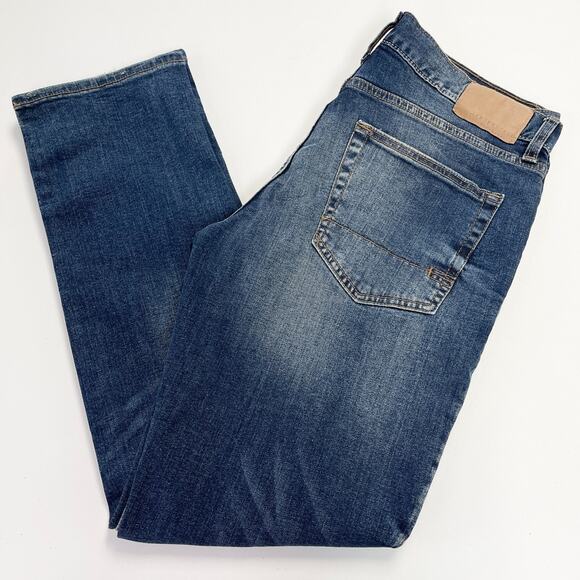 Aeropostale Mens Jeans Slim Dark Wash Destroyed Stretch Street Grunge Distressed - Picture 3 of 12